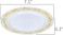 7.5'' White &amp; Gold Disposable Plastic Plates &ndash; 24g, Sturdy &amp; Elegant &ndash; Pack of 120 plates