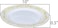 10" Disposable Plastic Plates, White &amp; Gold Color, 46g Weight, Pack of 120 Plates