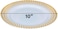 10" Disposable Plastic Plates, White &amp; Gold Color, 46g Weight, Pack of 120 Plates
