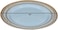 10" Disposable Plastic Plates, White &amp; Gold Color, 46g Weight, Pack of 120 Plates