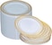 10" Disposable Plastic Plates, White &amp; Gold Color, 46g Weight, Pack of 120 Plates
