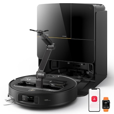 Roborock Saros Z70 Robot Vacuum and Mop, OmniGrip Arm, AI-Powered, 22,000Pa Suction, 3.14&rsquo;&rsquo; Ultra Slim, FlexiArm Riser Technology, AdaptiLift Chassis, Auto Mop Washing &amp; Drying BLACK