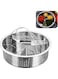 Tazweeq Stainless Steel Steamer Basket Rack Trio, Pressure Cooking Separator Set, Food Grade &amp; Durable, Efficient Steam Circulation, Easy-Clean Design, Multi-Purpose Use, Fit for 7.87" Pressure Cooker