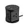 Universal Power Strip Tower with USB Ports, 3-Layer Surge Protection, Perforated Socket Design