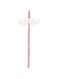 Amscan Festive Christmas Moustache Straw Party Favor, Red/White, 10