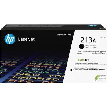 HP 213A Black LaserJet Toner Cartridge (W2130A) &ndash; ~3,500 Pages Yield, Compatible with HP Color LaserJet Enterprise MFP 5700/5800/6700/6800 Series