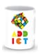 Premium Rubiks Addict Designer Mug White/Red/Blue