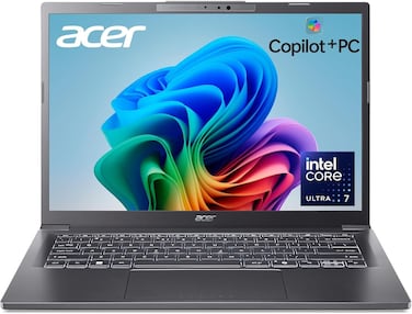 Acer Aspire 14   AI A14-52MT-701K Laptop,  14" WUXGA IPS Display, Intel Core Ultra 7 258 V, 32GB RAM, 1TB SSD, Intel Arc 140V GPU, Touchscreen, English keyboard, Steel Gray, International Version
