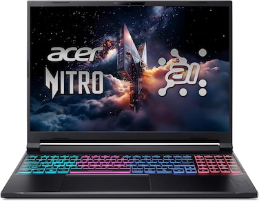 ACER NITRO V16 ANV16-42-R96P RYZEN 7-260MHZ-16GB RAM-512GB SSD-16" WQXGA 180HZ DISPLAY-RTX 5050 8GB-ENG US BACKLIT KB-OBSIDIAN BLACK-WIN11-US PLUG