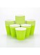 Restaurantware 8 Ounce Paper Coffee Cups, 25 Ripple Wall Disposable Paper Cups - Leakproof, Recyclable, Eco Green Paper Hot Cups, Insulated, Matching Lids Sold Separately -