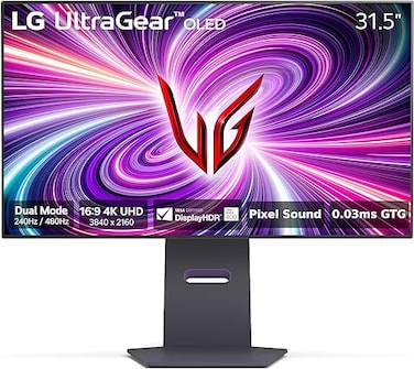 LG &lrm;32GS95UE 32-inch Ultragear OLED Gaming Monitor