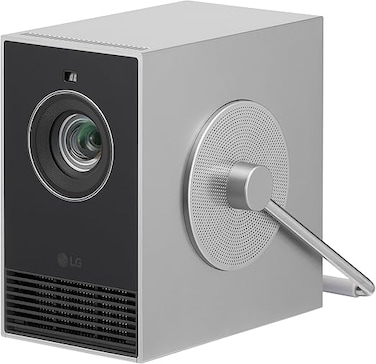 LG CineBeam Q HU710PB 4K Smart Portable Projector with Auto Screen Adjustment, Auto Focus, RGB Laser, Up to 154% DCI-P3