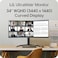 LG 34WR55QK-B 34-inch UltraWide WQHD (3440 x 1440) Curved Computer Monitor, 100Hz, 5ms, HDR10, Reader Mode, HDMI, DisplayPort, USB Type-C, Tilt/Height Adjustable Stand, Black