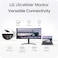 LG 34WR55QK-B 34-inch UltraWide WQHD (3440 x 1440) Curved Computer Monitor, 100Hz, 5ms, HDR10, Reader Mode, HDMI, DisplayPort, USB Type-C, Tilt/Height Adjustable Stand, Black