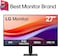 LG 27U411A-B 27-inch Full HD (1920 x 1080) IPS Computer Monitor, 120Hz, HDR10, Reader Mode, Flicker Safe, HDMI, Slim Stand Base, Black