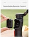 Hohem Gimbal Stabilizer For Smartphone iSteady V3,Portable Phone Stabilizers With Al Tracker Detachable Remote Control Built-In Extension Rod/Tripod 3-Axis Stabilization 3-Color Fill Light