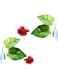 Betta Fish Leaf Pad, 3 Pack Silicone Betta Bed Leaf Hammock Improves Betta's Simulating The Natural Habitat Natural Organic Comfortable Rest Area for Fish Aquarium Ornaments Comfortable and Safe Green