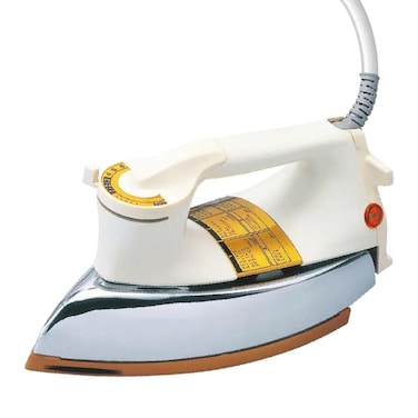 1000W Automatic Dry Iron with Non-Stick Teflon Soleplate &amp; Adjustable Temperature Control