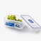 LocknLock 2.3L Rectangular Airtight Food Container with Divider - BPA-Free, Microwave, Freezer, and Dishwasher Safe