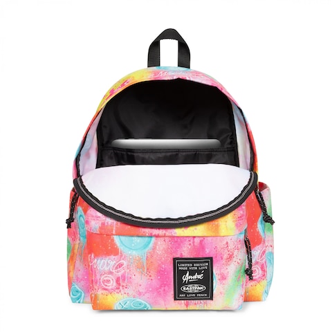 Eastpak Day Pak&#39;R Fluo Clouds Medium Backpack With Bottle Holder and Laptop Sleeve