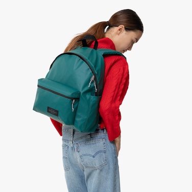 Eastpak Day Pak'R Tarp Petrol Medium Backpack With Bottle Holder and Laptop Sleeve