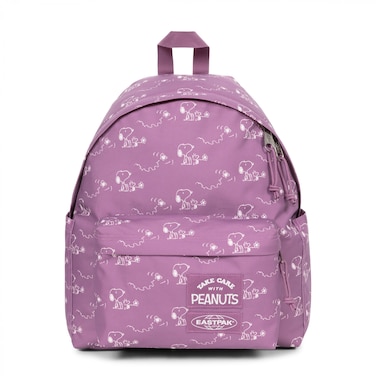 Eastpak-Day Pak'R-Medium backpack with bottle holder and laptop sleeve-Peanuts Pink-EK0A5BG46O91