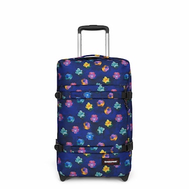 Eastpak Transit'R 51cm Double Wheel  Cabin Luggage Flowerblur Navy