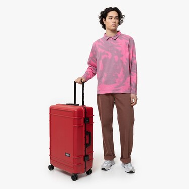 Eastpak Resist'R Hardcase 78cm Check In Non-Expandable Luggage Trolley Red - EK0A5BJE0081