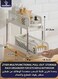 2-Tier Under Sink Organizer and Storage Rack T114704 &acirc;&euro;&ldquo; Multifunctional Pull-Out Drawer Shelf for Kitchen, Bathroom, Countertop &amp; Cabinet   Sliding Basket Organizer, Durable Plastic &amp; Stainless Steel Frame