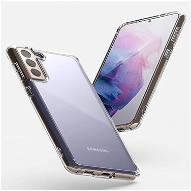 Muzz Galaxy S21 Plus Case Slim Shock Absorption Anti Scratch Soft TPU Bumper+Hard PC Back Clear Transparent Protective Case Cover For Galaxy S21+