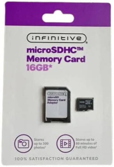 Infinitive Memory Card Micro SD With Adapter 16GB (International Version)