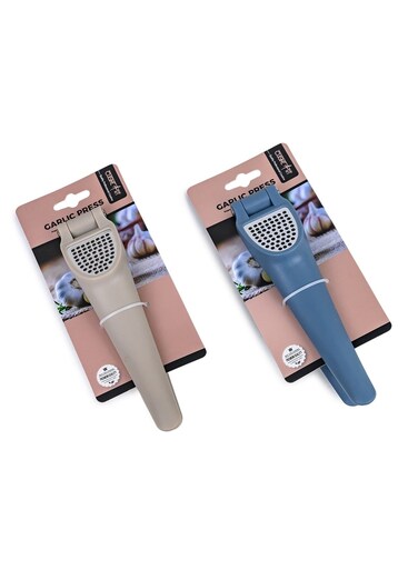 Art 19cm Stainless Steel Garlic Press - Heavy-Duty, Rust-Resistant Garlic Crusher with Ergonomic Handle, 1 Piece, Assorted