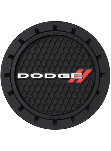 Plasticolor 000649R01 Dodge Logo Auto Car Truck SUV Cup Holder Coaster 2-Pack