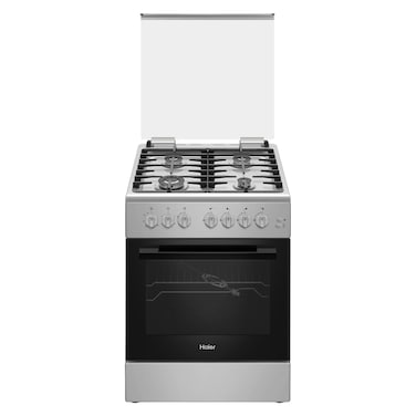 Haier Cooker HCR6060GT1, 60 cm, Stainless Steel, 4 Burners