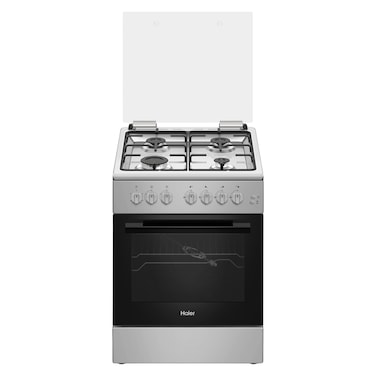 Haier Cooker HCR6060GT2, 60 cm, Stainless Steel, 4 Burners