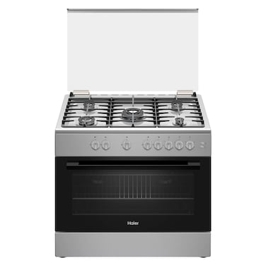 Haier Cooker HCR9060GT2, 90 cm, Stainless Steel, 5 Burners