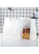 50-Pack Large Kraft Bread Bags with Clear Front Window, White Bakery Coffee Cookie Snack Bags with 50 Label Seal Stickers