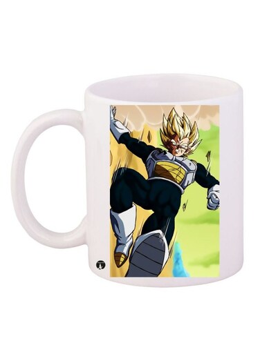 Anime Printed Coffee Mug White/Green/Grey