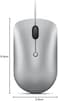 Lenovo 540 USB-C Wired Compact Mouse, 4 Button, Adjustable 2400 DPI, Left or Right Hand, GY51D20877, Cloud Grey