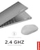 Lenovo 300 Wireless Compact Mouse (Arctic Grey) with battery