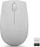 Lenovo 300 Wireless Compact Mouse (Arctic Grey) with battery