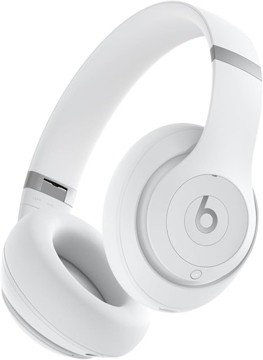 Beats Studio Pro Wireless Bluetooth Noise Cancelling Headphones Personalized Spatial Audio, USB-C - Matte White