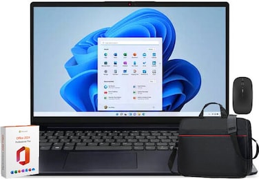 Lenovo IdeaPad 1 15IRU7 Laptop, 15.6" FHD Touch Display, Intel Core i5-1335U Processor, 16GB RAM, 512GB SSD, Intel Iris Xe Graphics, English US K/B, Win 11, Blue + Free MS Office 2024 &amp; Beg