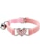 MAKINGTEC Cat Collar with Rhinestones and Bells, Stylish Cats Collar for Kitten Chihuahua, Small Dog, Soft Velvet Cat Necklace, Adjustable&amp;Elastic Collar