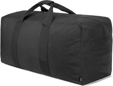 Vorspack Extra Large Duffle Bag for Travel, 100 L / 150 L / 200 L / 250 L Duffel Bag for Men, Gear Bag for Storage, Camping, Overnight, Black, 100L