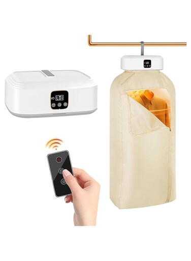 Portable Clothes Dryer with Hook &amp; Bag, 600W Mini Electric Dryer, Fast Drying Foldable Heat Pump for Light Clothes, Underwear, Baby Clothes, Energy Class A
