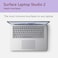 Microsoft Surface Laptop Studio 2, Intel Core i7-13700H, 16GB RAM, 512GB SSD, 6GB Nvidia GeForce RTX 4050 GPU, 14.4-inch Touch Display, Windows 11, Platinum, English/Arabic Keyboard   YZY-00013