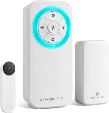 Wasserstein Doorbell Chime for Google Nest Doorbell (Wired, 2nd Gen) and Google Nest Doorbell (Battery) - Made for Google Nest - Authorized Nest Doorbell Chime (Includes Chime and Transmitter)