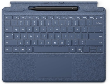 Microsoft Surface Pro Keyboard with Slim Pen 2 for Pro (11th Edition), Pro 9, and Pro 8 &ndash; Sapphire (English Keyboard)
