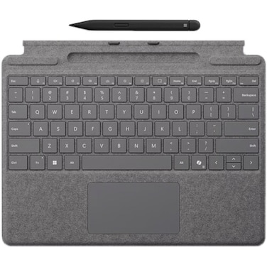 Microsoft Surface Pro Keyboard With Slim Pen 2 (Copilot Key) &ndash; Platinum (English Keyboard)